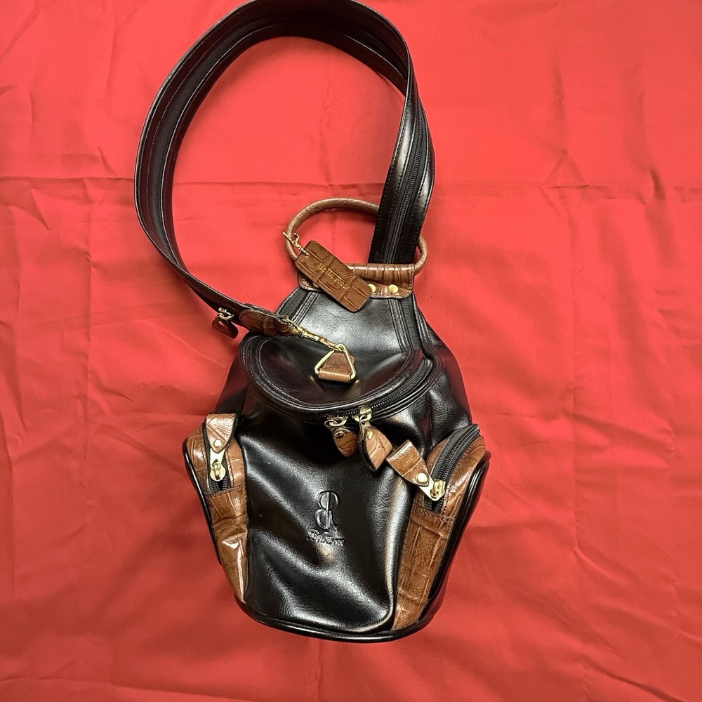 Vintage Bellerose Backpack Crossbody Zipper Strap Single/Double EUC